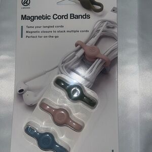 Magnetic Cord Bands - Green, Pink, Blue